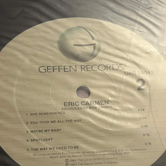 Eric Carmen ( Maybe My Baby ) 1984 US 1st Pressing LP Vinyl Record . - Picture 6 of 7